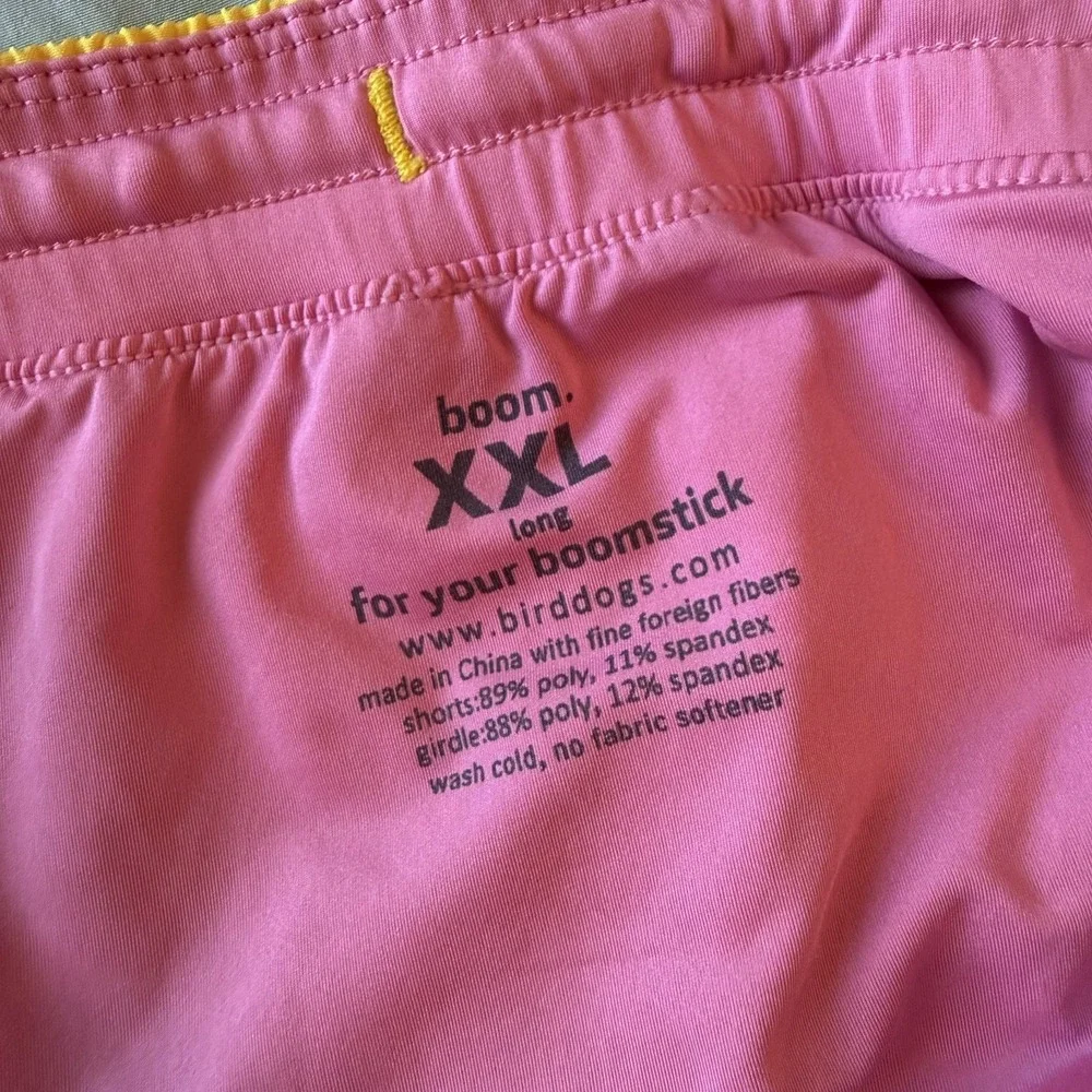 Birddogs Mens Bathing Suit Swim Shorts Board‎ Shorts XXL Long Blue Pink Yellow
